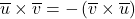 \overline{u} \times \overline{v} = - \left( \overline{v} \times \overline{u} \right)