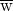 \overline{\hbox{{w}}}