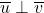 \overline{u} \perp \overline{v}