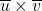 Rendered by QuickLaTeX.com \overline{u} \times \overline{v}
