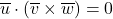 \overline{u} \cdot \left( \overline{v} \times \overline{w} \right) = 0