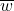 \overline{w}