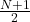 \frac{์N+1}{2}