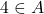 Rendered by QuickLaTeX.com 4 \in A