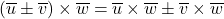 \left( \overline{u} \pm \overline{v} \right) \times \overline{w} = \overline{u} \times \overline{w} \pm \overline{v} \times \overline{w}