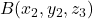 B(x_2 , y_2 , z_3)