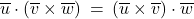 \overline{u} \cdot \left( \overline{v} \times \overline{w} \right) \: = \: \left( \overline{u} \times \overline{v} \right) \cdot \overline{w}