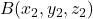 B(x_2, y_2 , z_2)