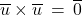 \overline{u} \times \overline{u} \: = \: \overline{0}