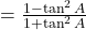 = \frac{1 - \tan^2 A}{1 + \tan^2 A}