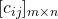 [c_{ij}]_{m \times n}