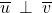 \overline{u} \: \perp \: \overline{v}