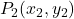 P_2(x_2 ,  y_2)