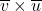 \overline{v} \times \overline{u}