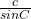 \frac{c}{sinC}