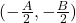 (-\frac{A}{2} , -\frac{B}{2})