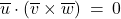 \overline{u} \cdot \left( \overline{v} \times \overline{w} \right) \: = \: 0
