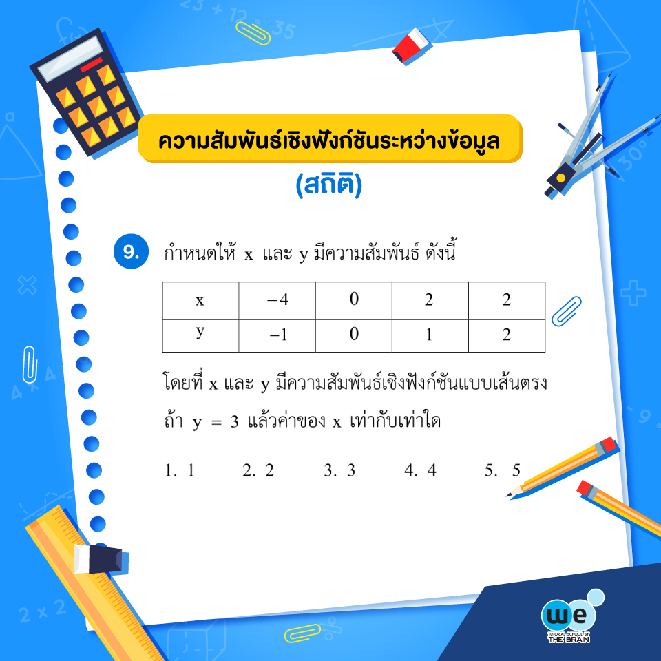 แนวข้อสอบ PAT1 ข้อที่ 9
