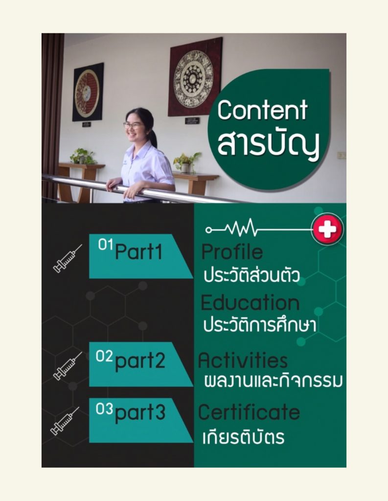 ตัวอย่าง portfolio คณะแพทยศาสตร์