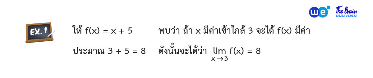 ตัวอย่างที่ 1 - ลิมิตของฟังก์ชัน