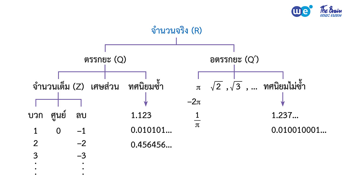 สรุป จำนวนจริง ม.4 - โครงสร้างของระบบจำนวนจริง