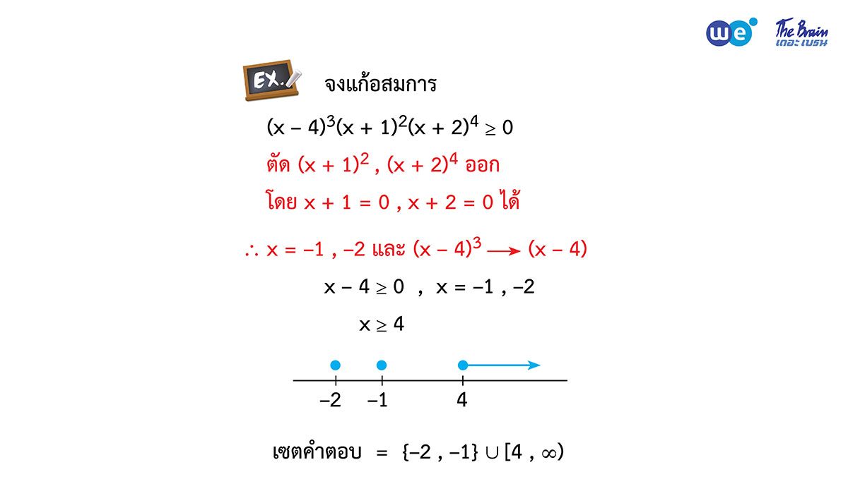 สรุป จำนวนจริง ม.4 ตัวอย่าง 8 - การแก้อสมการตัวแปรเดียว