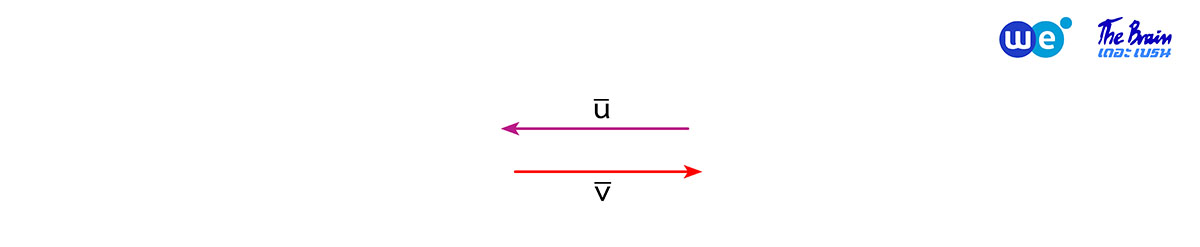 สรุป เวกเตอร์ ม.5 - เวกเตอร์ที่ขนานกัน (ทิศตรงข้าม)