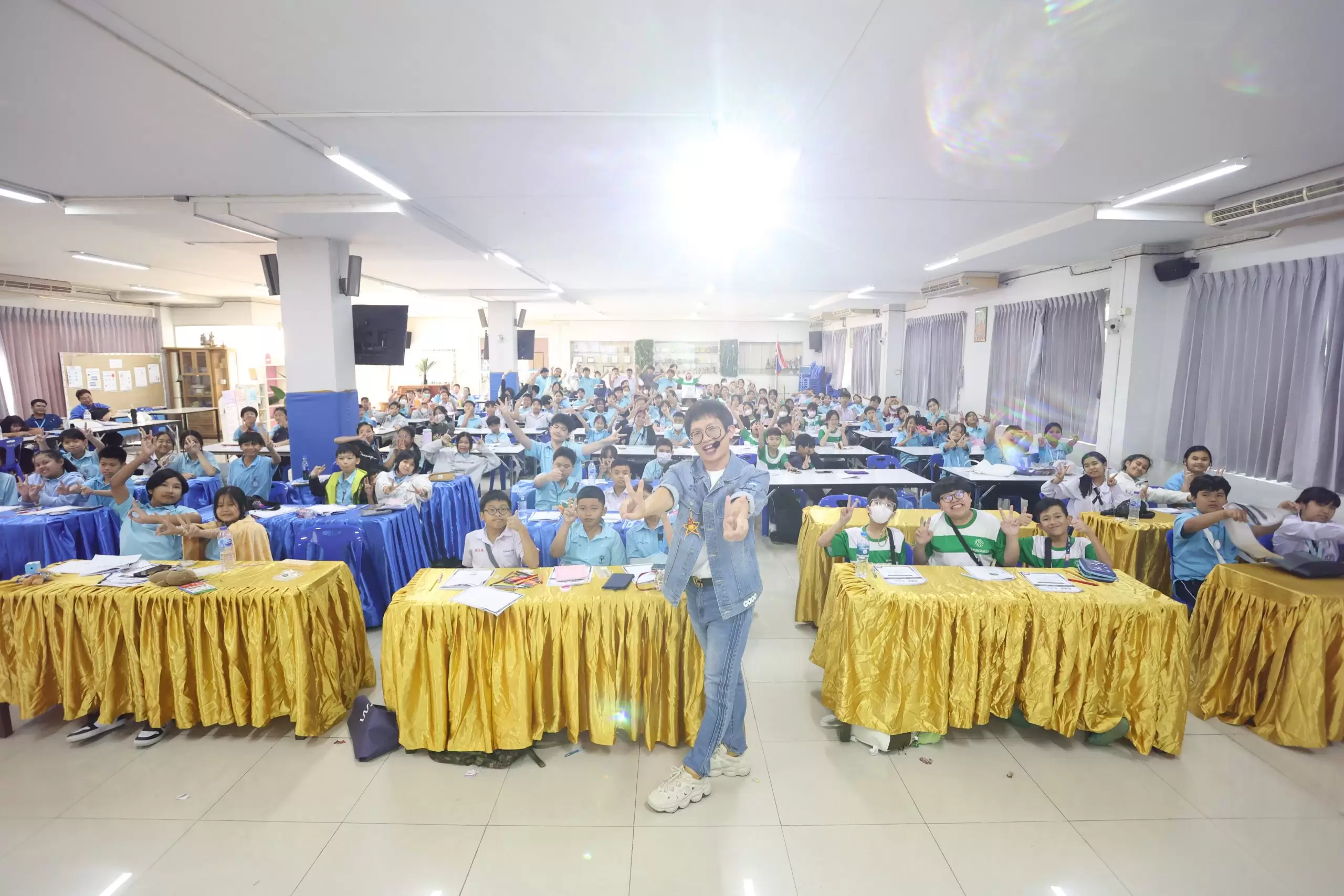 ภาพบรรยากาศกิจกรรมติว O-NET ป.6 ณ โรงเรียนการัญศึกษา โดย “พี่ยู - เดอะเบรน” - 01