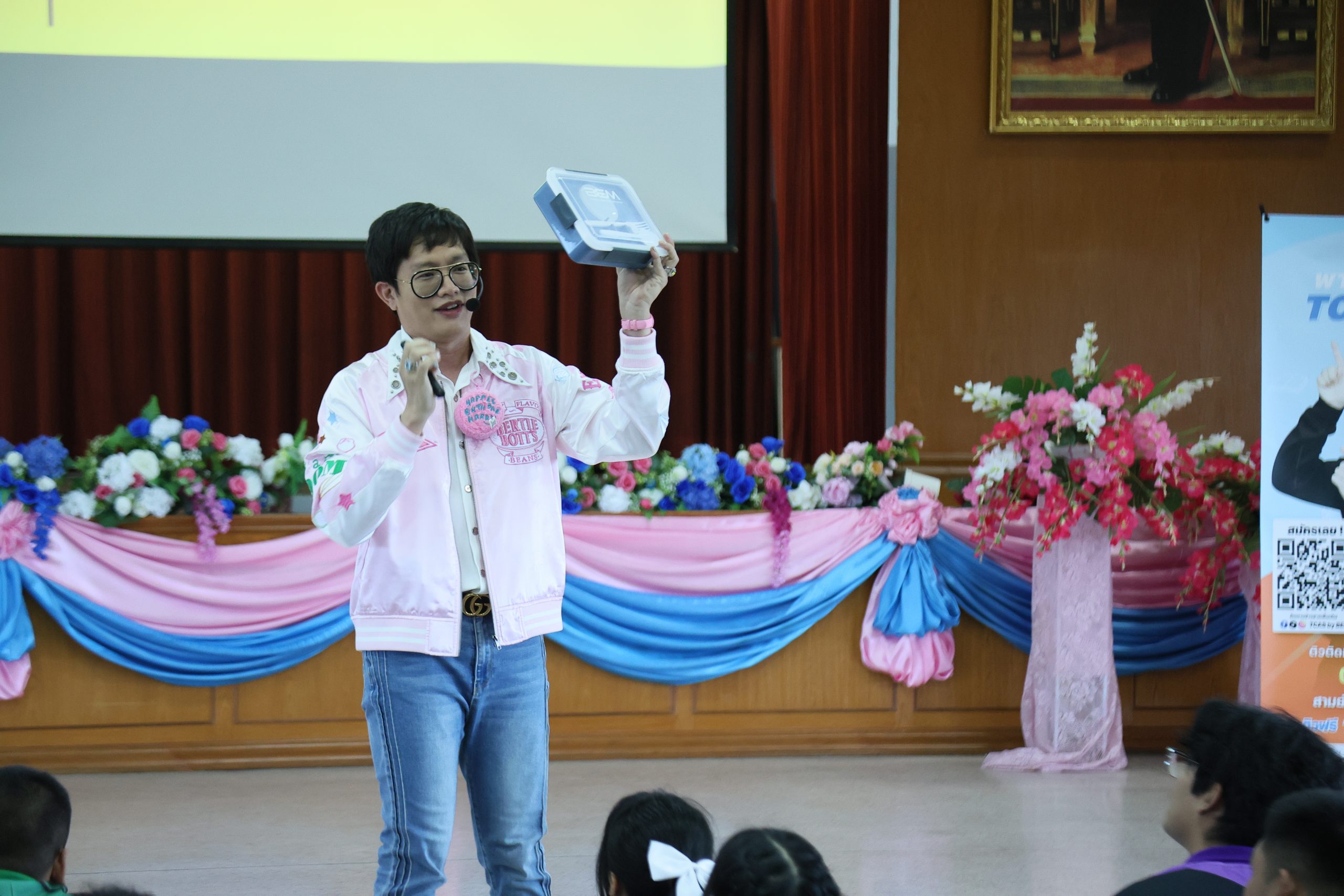 ภาพบรรยากาศกิจกรรมติว Road show TCAS ร่วมกับ BEM ณ โรงเรียนมหรรณพาราม โดย “พี่ยู - เดอะเบรน” - 01