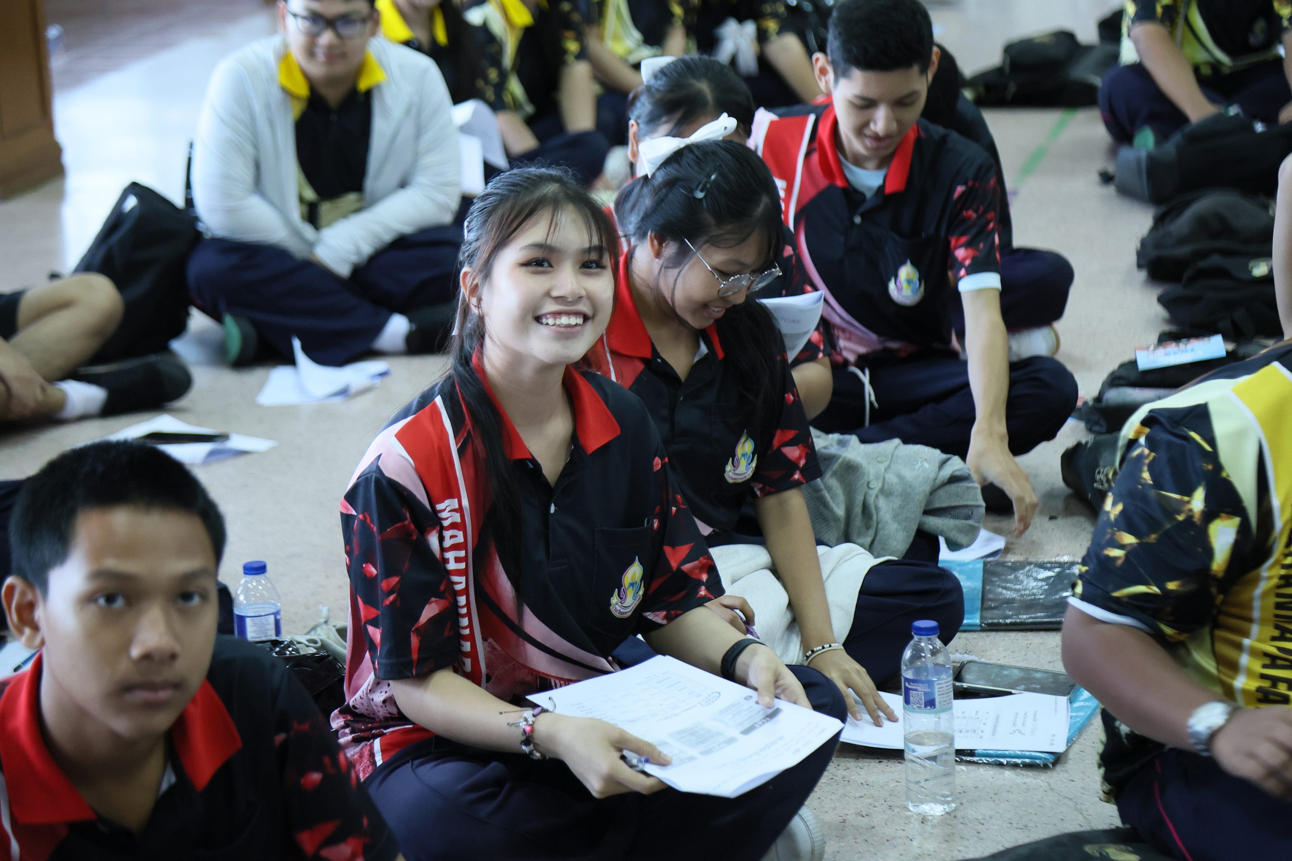 ภาพบรรยากาศกิจกรรมติว Road show TCAS ร่วมกับ BEM ณ โรงเรียนมหรรณพาราม โดย “พี่ยู - เดอะเบรน” - 03