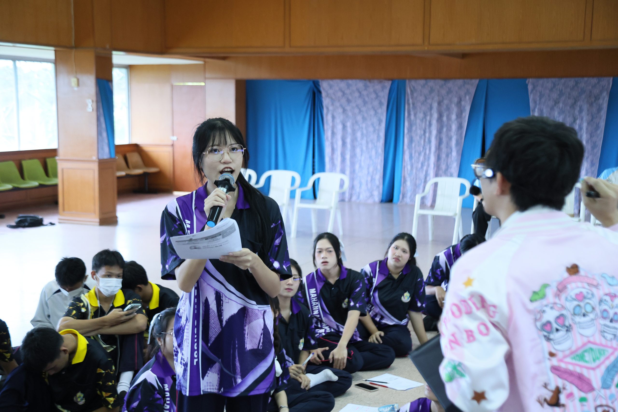 ภาพบรรยากาศกิจกรรมติว Road show TCAS ร่วมกับ BEM ณ โรงเรียนมหรรณพาราม โดย “พี่ยู - เดอะเบรน” - 04