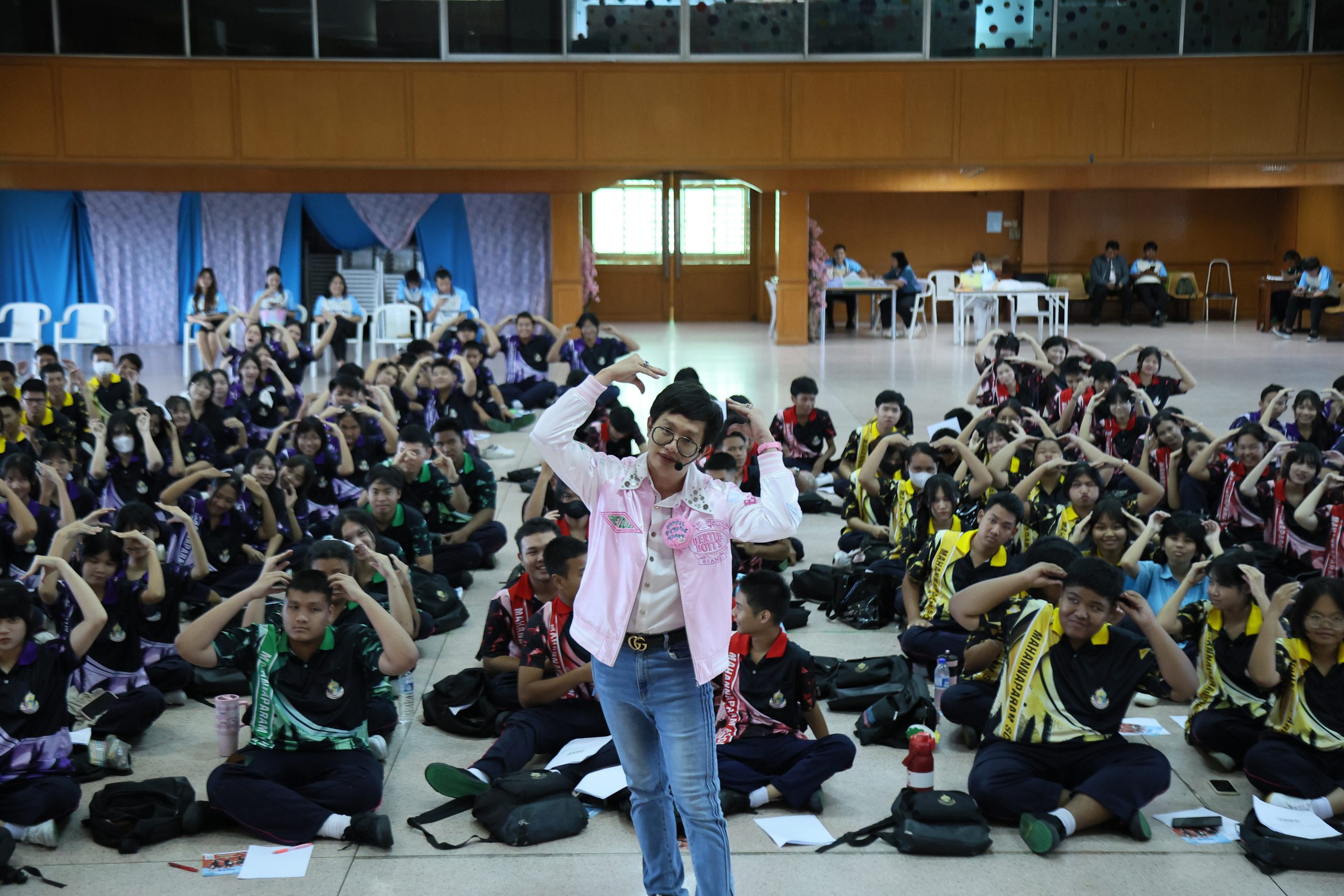 ภาพบรรยากาศกิจกรรมติว Road show TCAS ร่วมกับ BEM ณ โรงเรียนมหรรณพาราม โดย “พี่ยู - เดอะเบรน” - 11