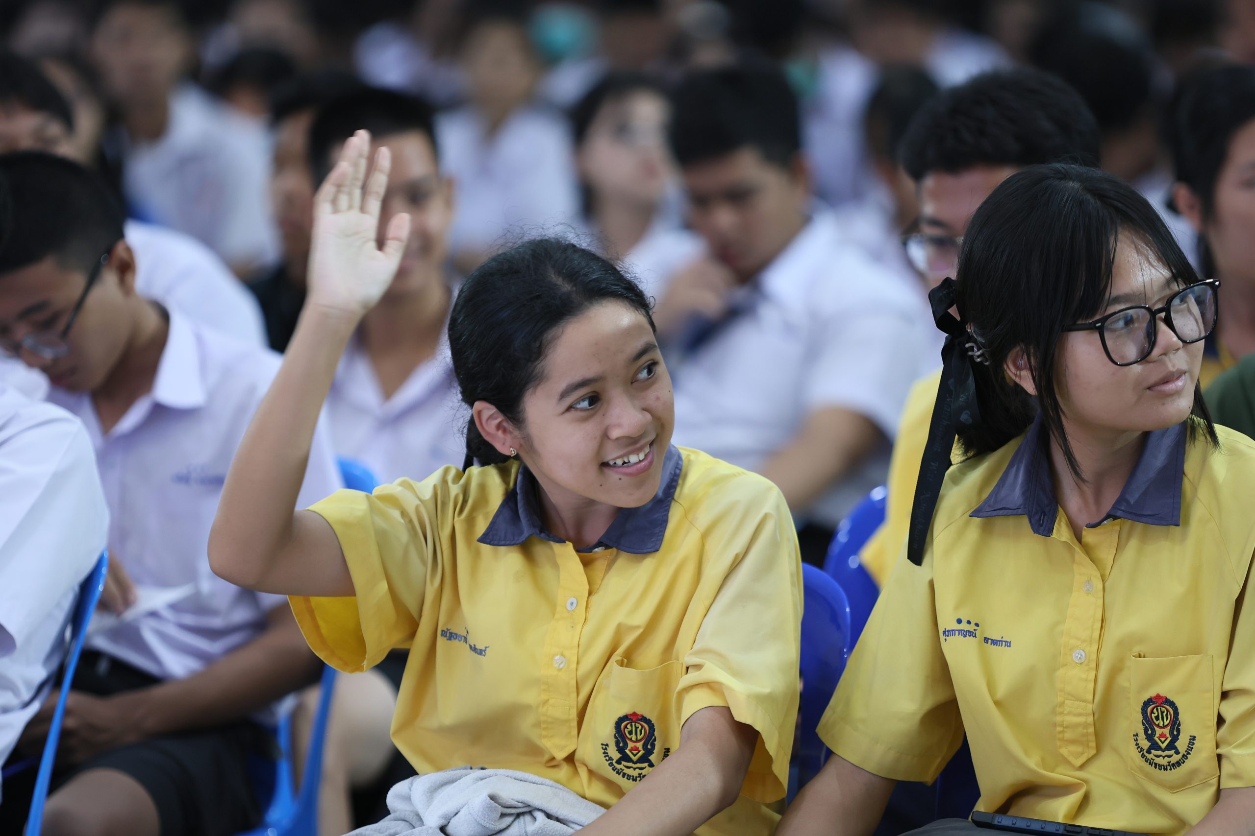 ภาพบรรยากาศกิจกรรมติว Road show TCAS ร่วมกับ BEM ณ โรงเรียนมัธยมวัดหนองแขม โดย “พี่ยู - เดอะเบรน” - 03