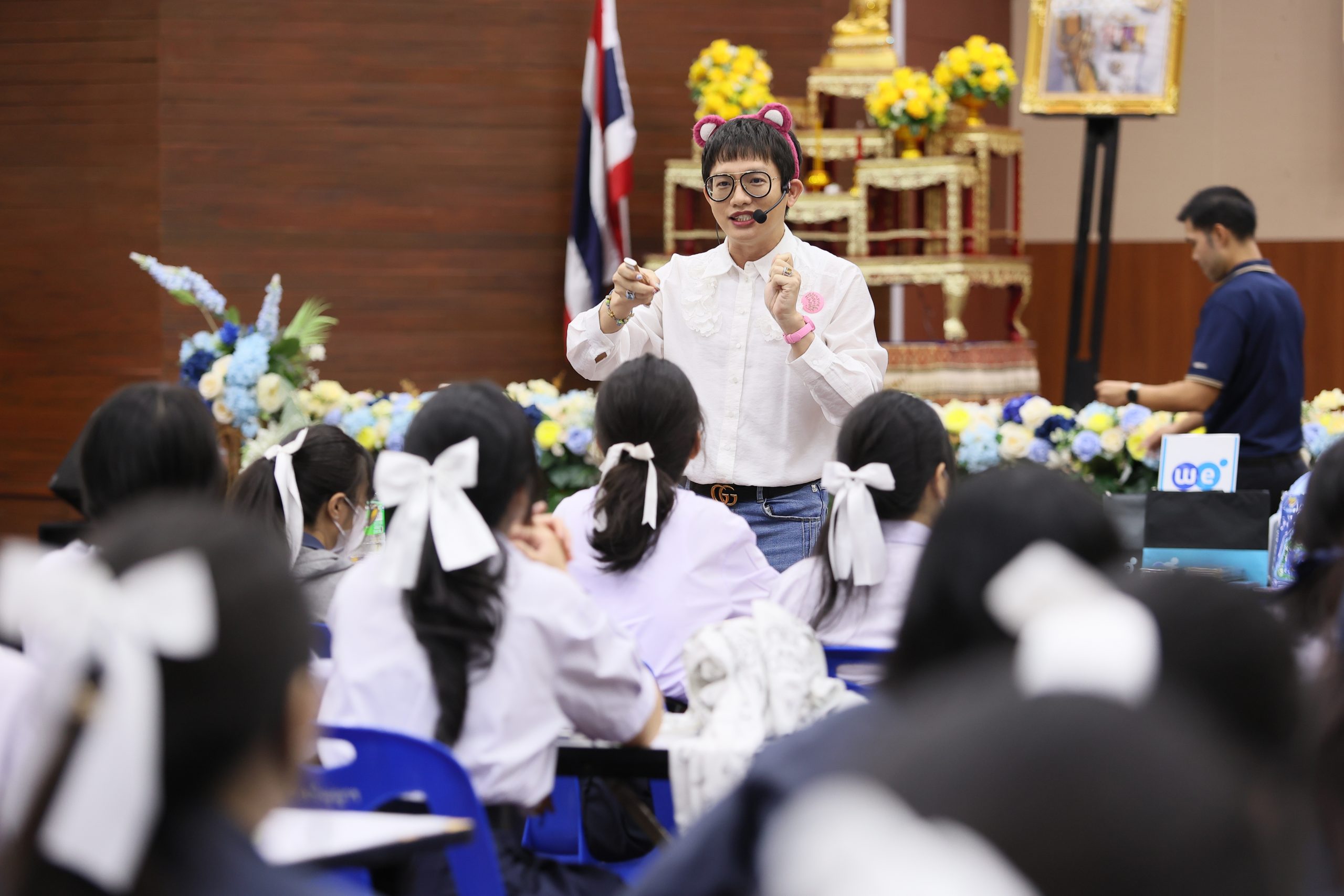 ภาพบรรยากาศกิจกรรมติว Road show TCAS ร่วมกับ BEM ณ โรงเรียนสายปัญญา ในพระบรมราชินูปถัมภ์ โดย “พี่ยู - เดอะเบรน” - 01