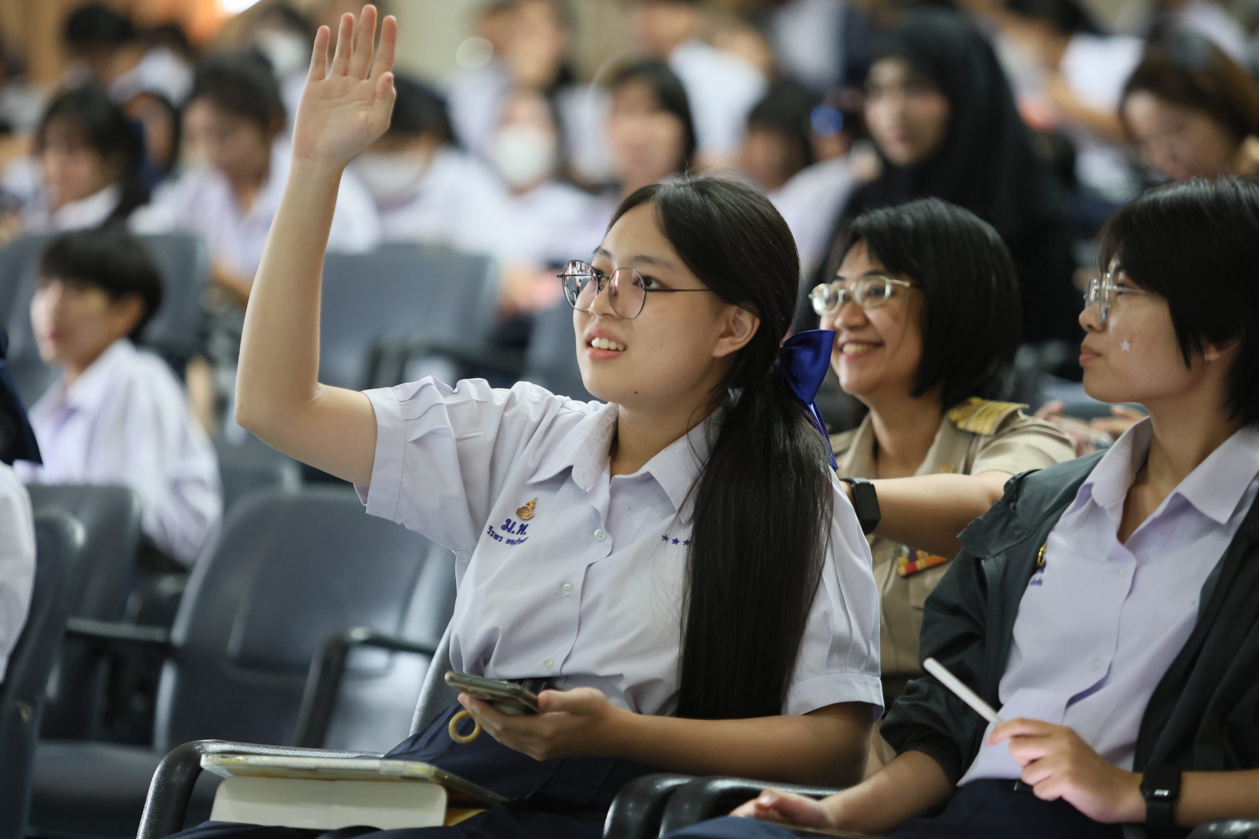 ภาพบรรยากาศกิจกรรมติว Road show TCAS ร่วมกับ BEM ณ โรงเรียนสายปัญญา ในพระบรมราชินูปถัมภ์ โดย “พี่ยู - เดอะเบรน” - 02