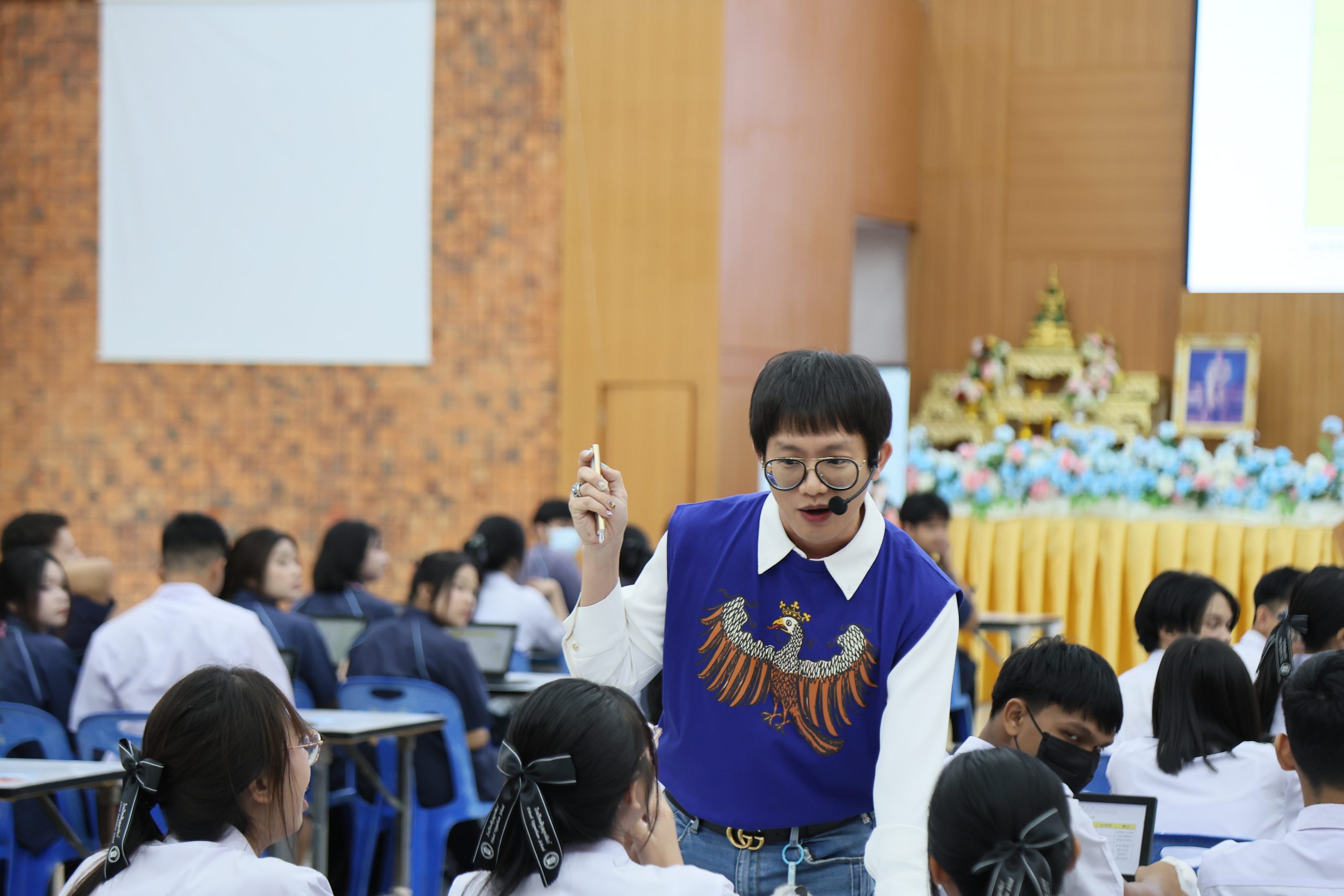 ภาพบรรยากาศกิจกรรมติว Road show TCAS ร่วมกับ BEM ณ โรงเรียนพิบูลอุปถัมภ์ โดย “พี่ยู - เดอะเบรน” - 01
