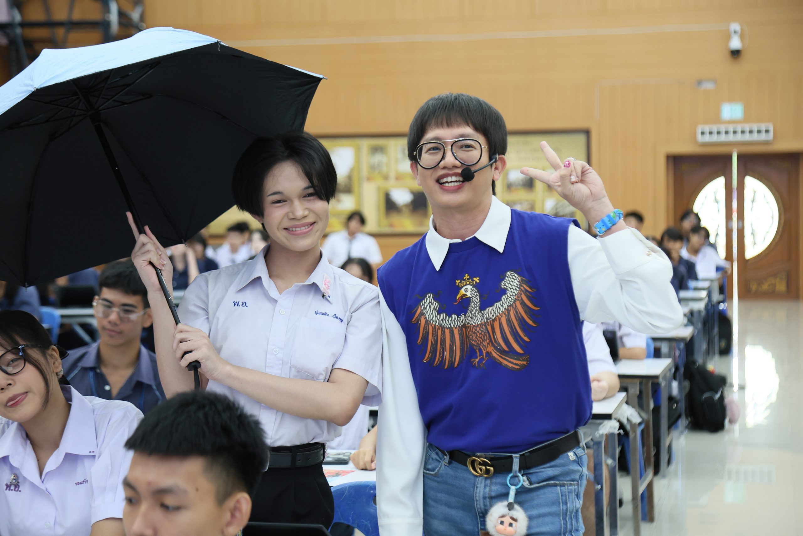 ภาพบรรยากาศกิจกรรมติว Road show TCAS ร่วมกับ BEM ณ โรงเรียนพิบูลอุปถัมภ์ โดย “พี่ยู - เดอะเบรน” - 05
