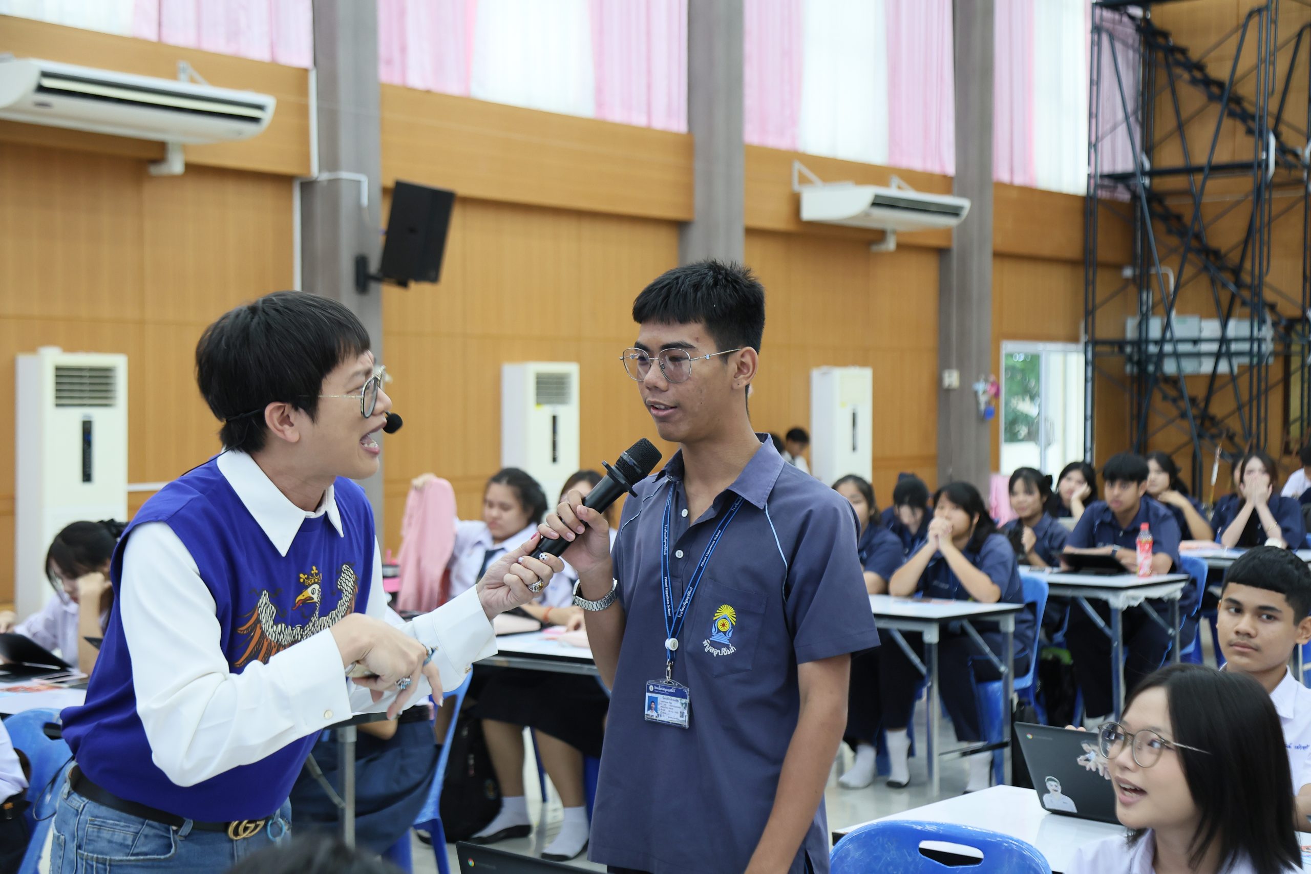 ภาพบรรยากาศกิจกรรมติว Road show TCAS ร่วมกับ BEM ณ โรงเรียนพิบูลอุปถัมภ์ โดย “พี่ยู - เดอะเบรน” - 07