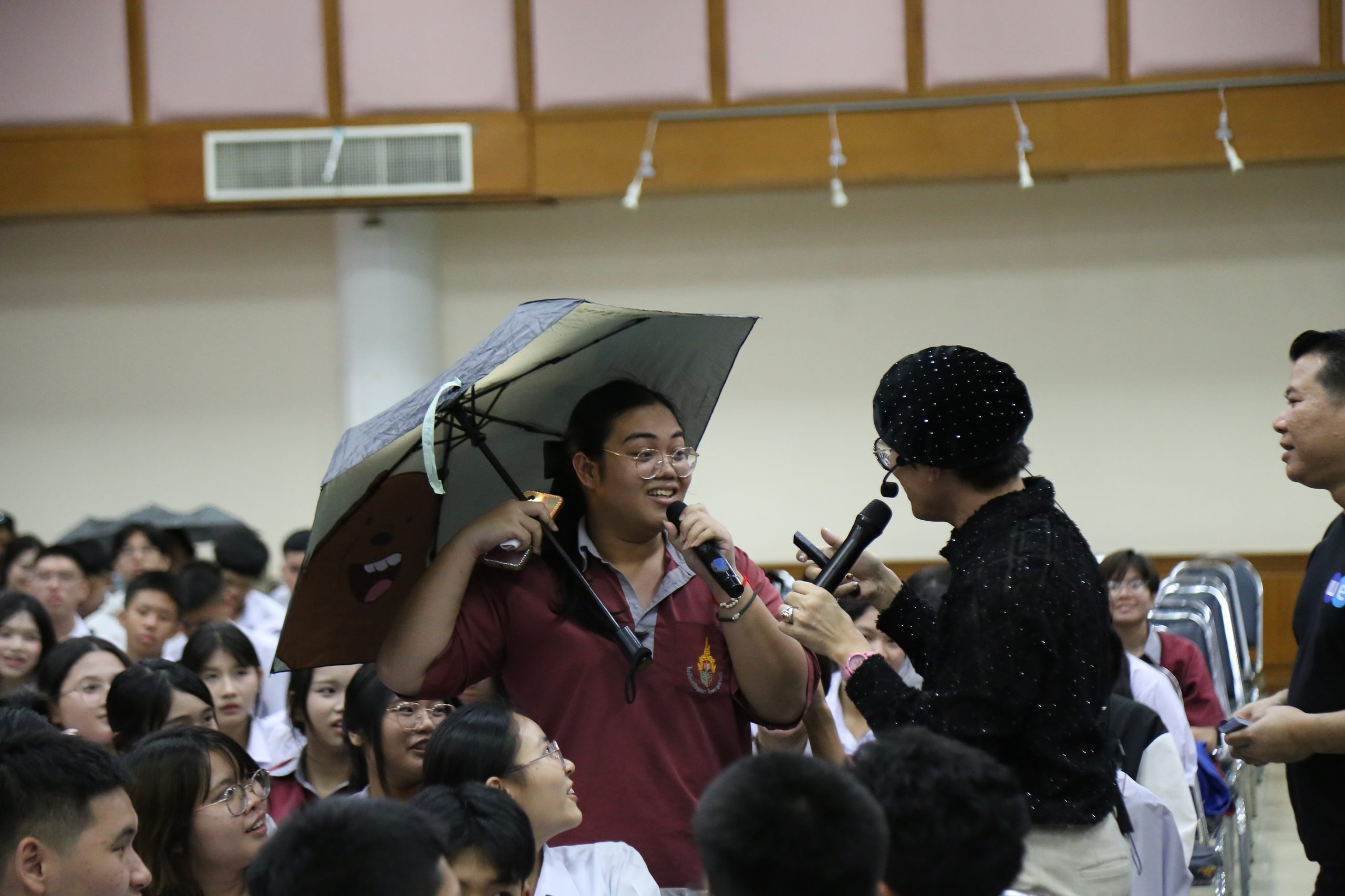 ภาพบรรยากาศกิจกรรมติว Road show TCAS ร่วมกับ BEM ณ โรงเรียนศรีอยุธยา ในพระอุปถัมภ์ฯ โดย “พี่ยู - เดอะเบรน” - 07