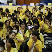 ภาพบรรยากาศกิจกรรมติวภาษาไทย A-Level และ TGAT Part 2+3 ณ โรงเรียนสตรีวัดระฆัง โดย “พี่ยู - เดอะเบรน” - 11